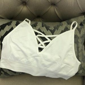 White Cross Bralette
